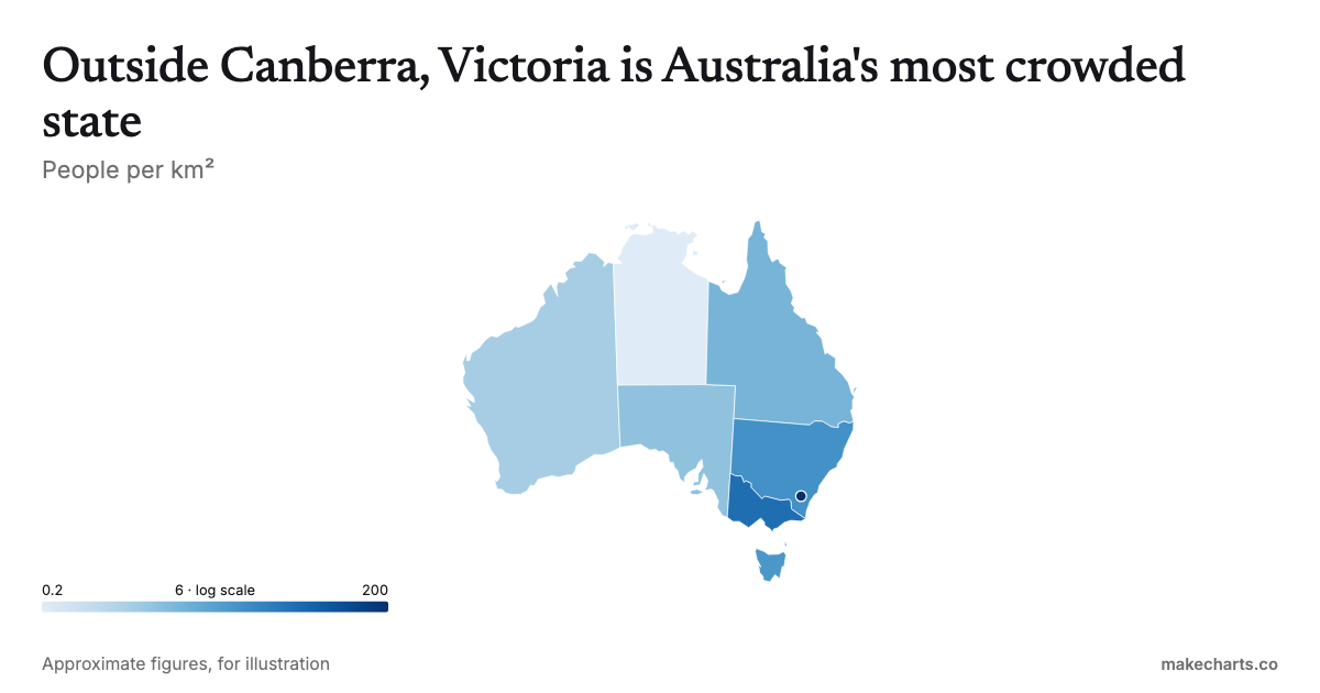 Animated Australia map maker: free, no sign-up | MakeCharts.co
